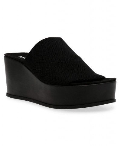 Women's Venti Platform Sandal Black $33.18 Shoes