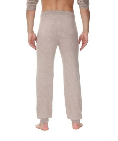 Men's Cashmere Lounge Pants Tan/Beige $48.02 Pajama