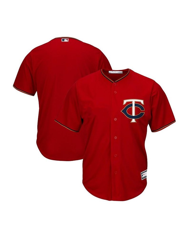 Men's Red Minnesota Twins Big and Tall Replica Team Jersey $40.70 Jersey