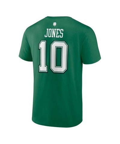 Men's Branded Mac Jones Green New England Patriots St. Patrick's Day Icon Player T-shirt $19.37 T-Shirts