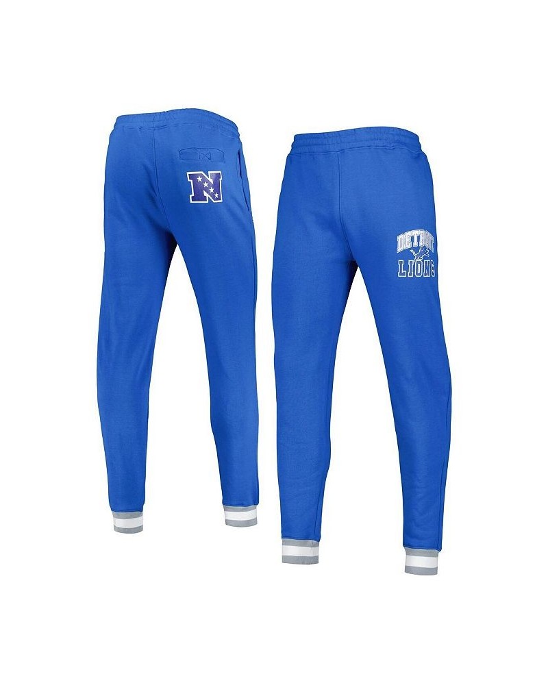 Men's Blue Detroit Lions Blitz Fleece Jogger Pants $32.86 Pants