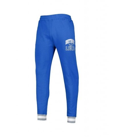 Men's Blue Detroit Lions Blitz Fleece Jogger Pants $32.86 Pants