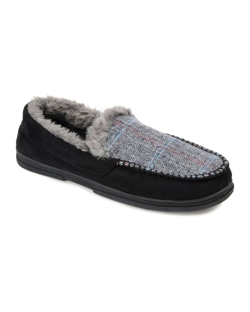 Men's Winston Moccasin Slippers Black $19.40 Shoes