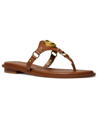 Women's Conway T-Strap Sandals Brown $32.37 Shoes