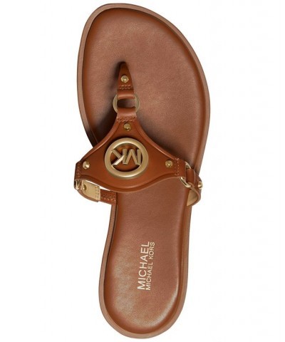 Women's Conway T-Strap Sandals Brown $32.37 Shoes