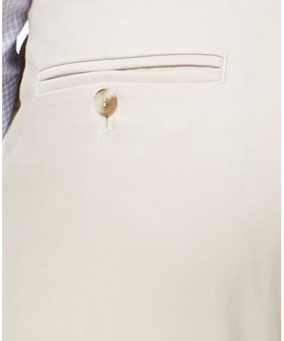 Men's Signature Lux Cotton Slim Fit Stretch Khaki Pants White $32.99 Pants