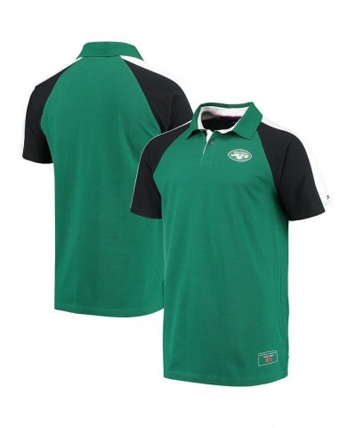 Men's Green, White New York Jets Holden Raglan Polo Shirt $34.50 Polo Shirts