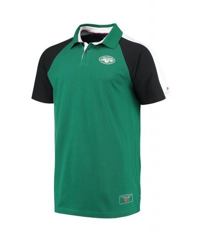 Men's Green, White New York Jets Holden Raglan Polo Shirt $34.50 Polo Shirts