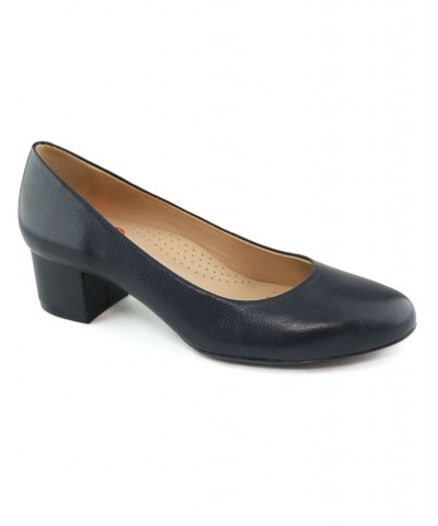 Women's Broad Street Napa Soft Pumps Blue $79.20 Shoes