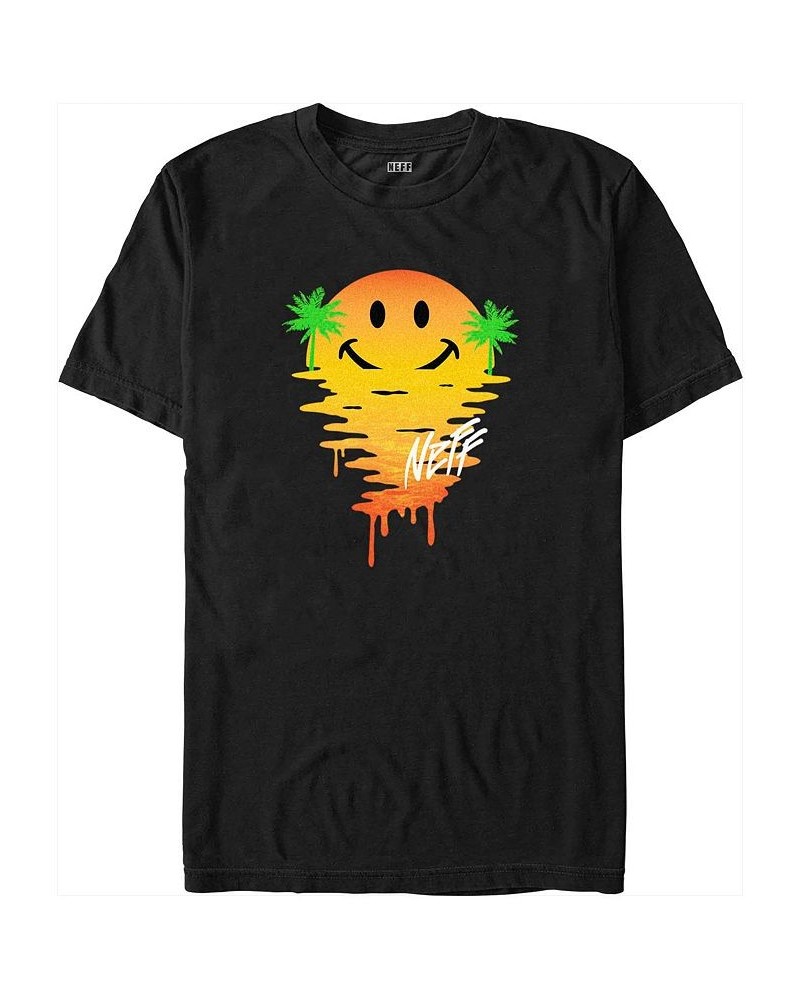 Men's NEFF Happy Daze Short Sleeve T-shirt Black $14.70 T-Shirts