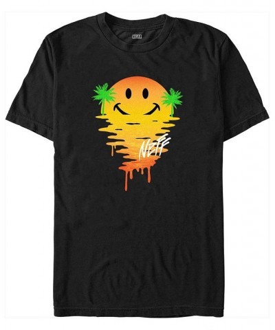 Men's NEFF Happy Daze Short Sleeve T-shirt Black $14.70 T-Shirts