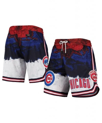 Men's Chicago Cubs Red White and Blue Shorts $38.88 Shorts