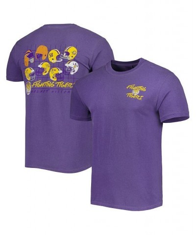 Men's Purple LSU Tigers Vault Helmet History Comfort T-shirt $26.54 T-Shirts