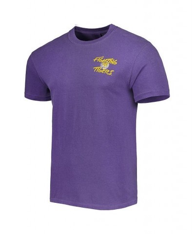 Men's Purple LSU Tigers Vault Helmet History Comfort T-shirt $26.54 T-Shirts