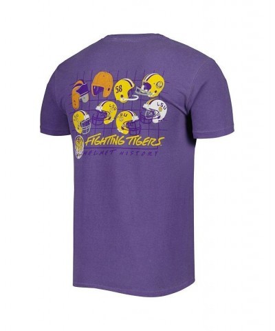 Men's Purple LSU Tigers Vault Helmet History Comfort T-shirt $26.54 T-Shirts