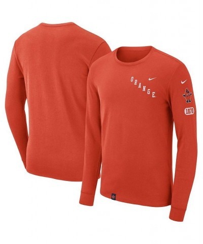 Men's Orange Syracuse Orange Repeat Logo 2-Hit Long Sleeve T-shirt $18.45 T-Shirts