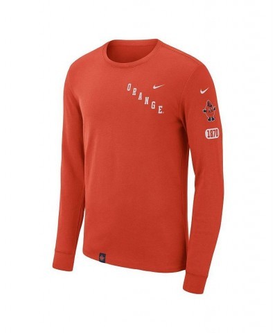 Men's Orange Syracuse Orange Repeat Logo 2-Hit Long Sleeve T-shirt $18.45 T-Shirts