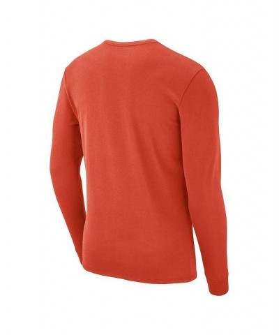 Men's Orange Syracuse Orange Repeat Logo 2-Hit Long Sleeve T-shirt $18.45 T-Shirts