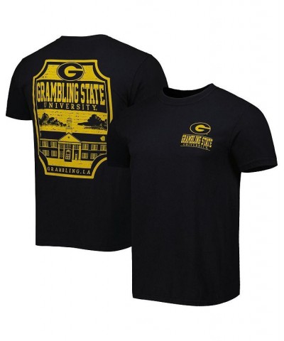 Men's Black Grambling Tigers Logo Campus Icon T-shirt $22.79 T-Shirts