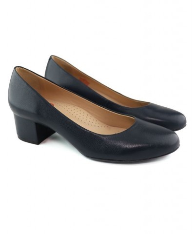 Women's Broad Street Napa Soft Pumps Blue $79.20 Shoes