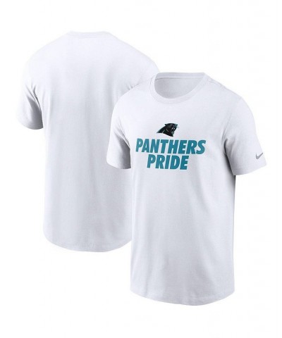 Men's White Carolina Panthers Hometown Collection Pride T-shirt $21.59 T-Shirts