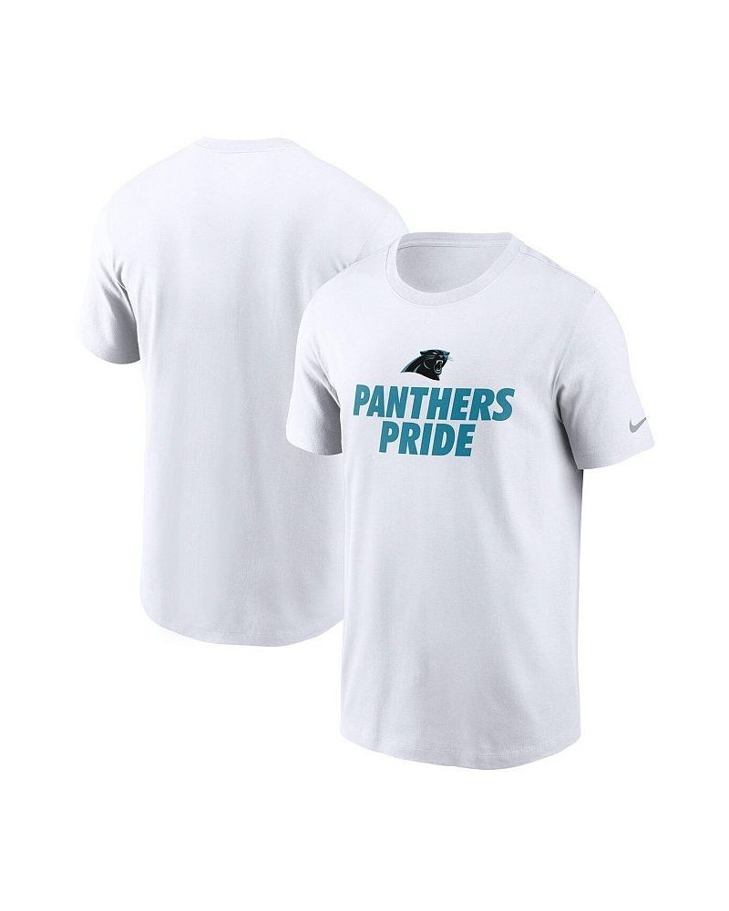 Men's White Carolina Panthers Hometown Collection Pride T-shirt $21.59 T-Shirts