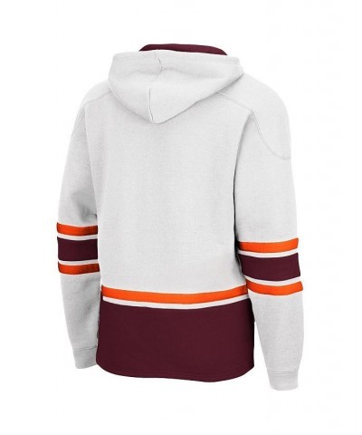 Men's White Virginia Tech Hokies Lace Up 3.0 Pullover Hoodie $36.75 Sweatshirt