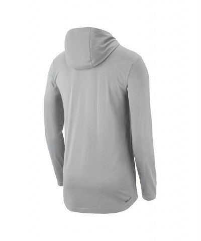 Men's Gray Clemson Tigers Campus Performance Hoodie Long Sleeve T-shirt $30.00 T-Shirts