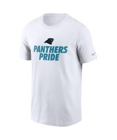 Men's White Carolina Panthers Hometown Collection Pride T-shirt $21.59 T-Shirts