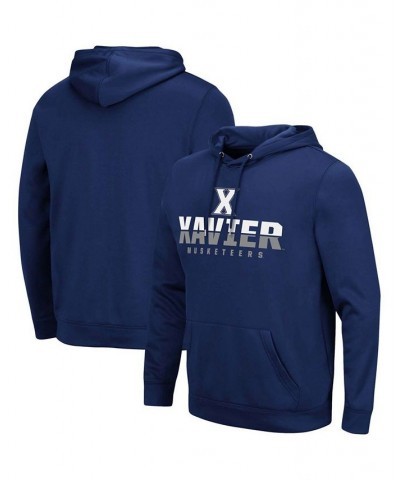 Men's Navy Xavier Musketeers Lantern Pullover Hoodie $34.44 Sweatshirt