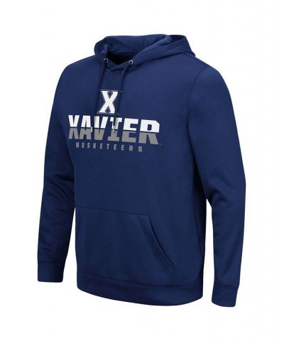 Men's Navy Xavier Musketeers Lantern Pullover Hoodie $34.44 Sweatshirt