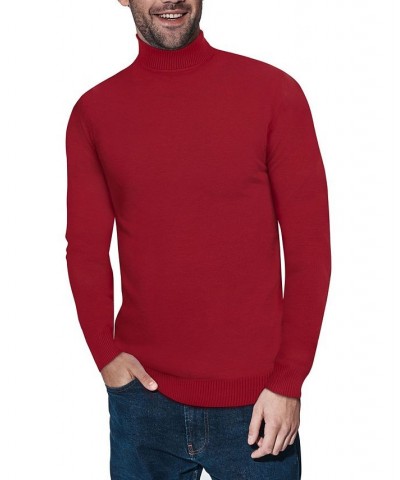 Men's Turtleneck Pull Over Sweater Cranberry $22.00 Sweaters