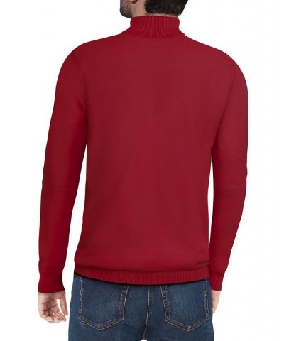 Men's Turtleneck Pull Over Sweater Cranberry $22.00 Sweaters