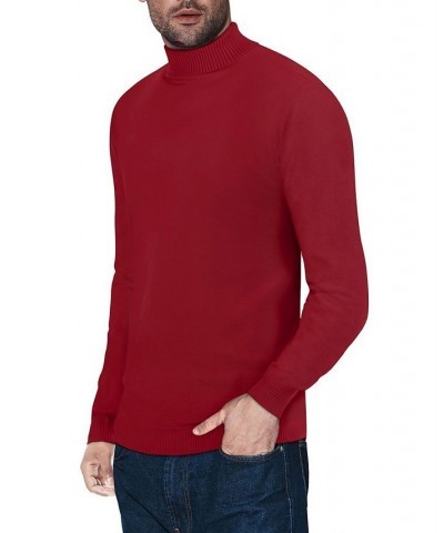 Men's Turtleneck Pull Over Sweater Cranberry $22.00 Sweaters