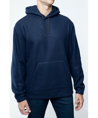 Men's Polar Fleece Pullover Hooded Sweatshirt Navy $13.64 Sweatshirt