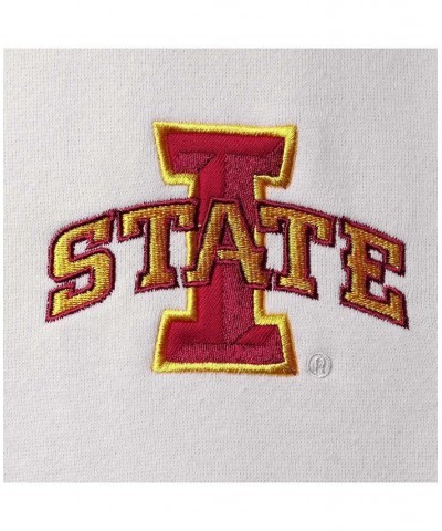 Men's White Iowa State Cyclones Tortugas Logo Quarter-Zip Jacket $29.40 Sweatshirt