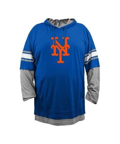 Men's Royal New York Mets Big and Tall Twofer Pullover Hoodie $33.00 Sweatshirt