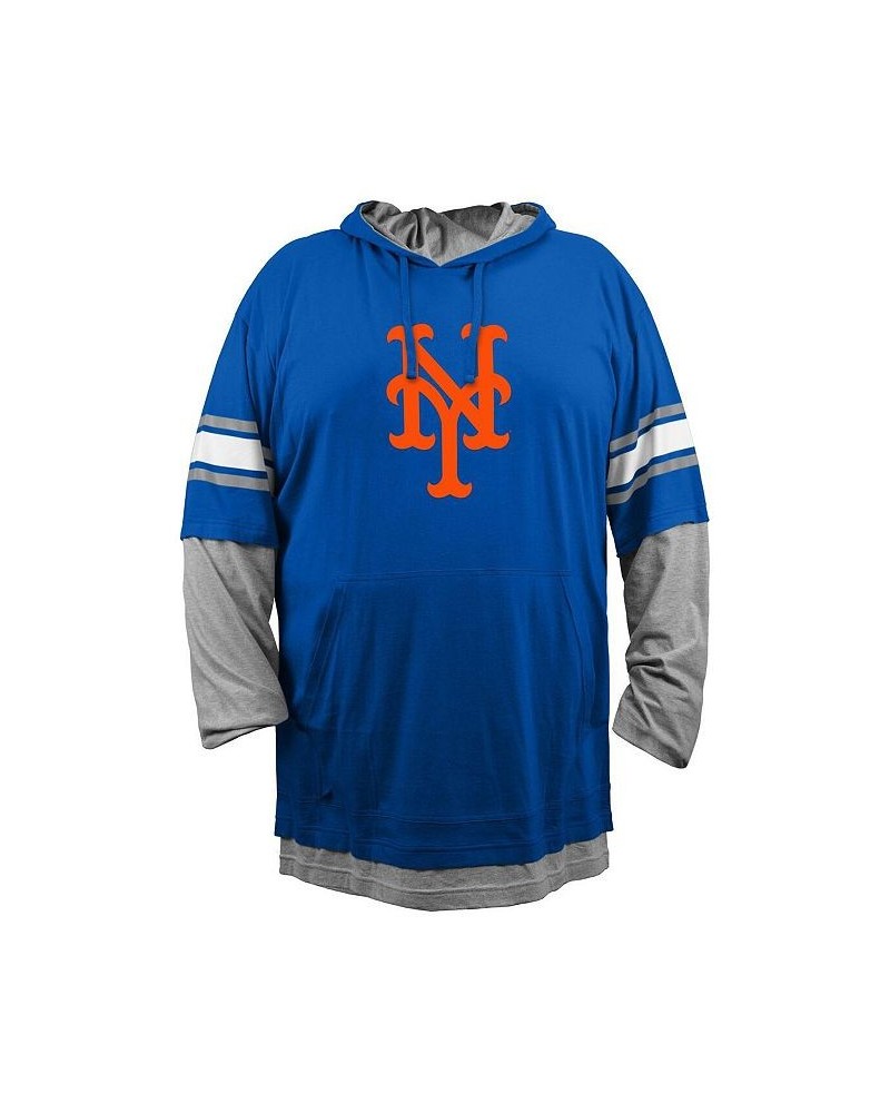 Men's Royal New York Mets Big and Tall Twofer Pullover Hoodie $33.00 Sweatshirt