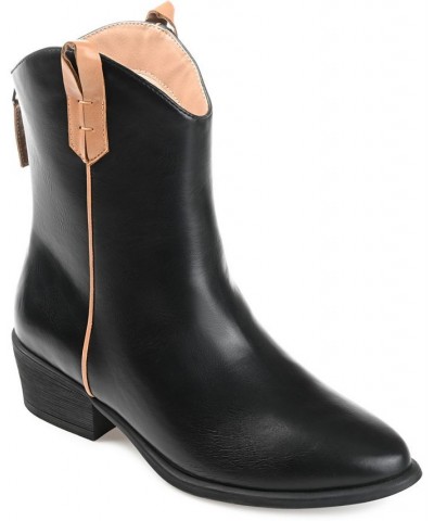 Women's Novva Western Booties Black $54.00 Shoes