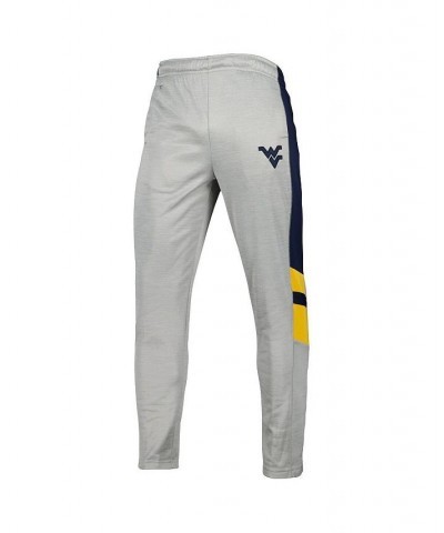 Men's Heathered Gray and Navy West Virginia Mountaineers Bushwood Pants $32.44 Pants