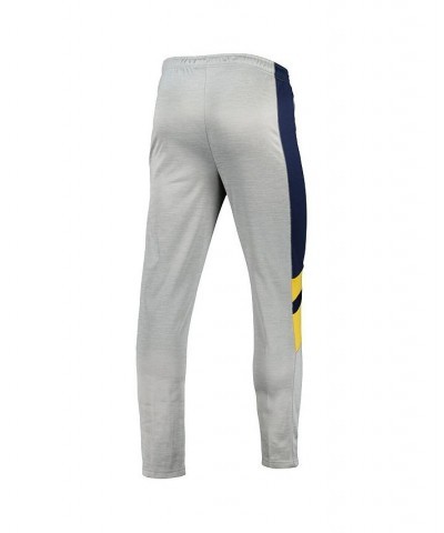 Men's Heathered Gray and Navy West Virginia Mountaineers Bushwood Pants $32.44 Pants