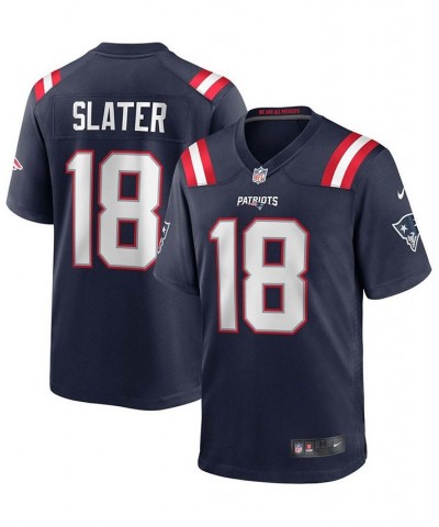 Men's Matthew Slater Navy New England Patriots Game Player Jersey $51.80 Jersey