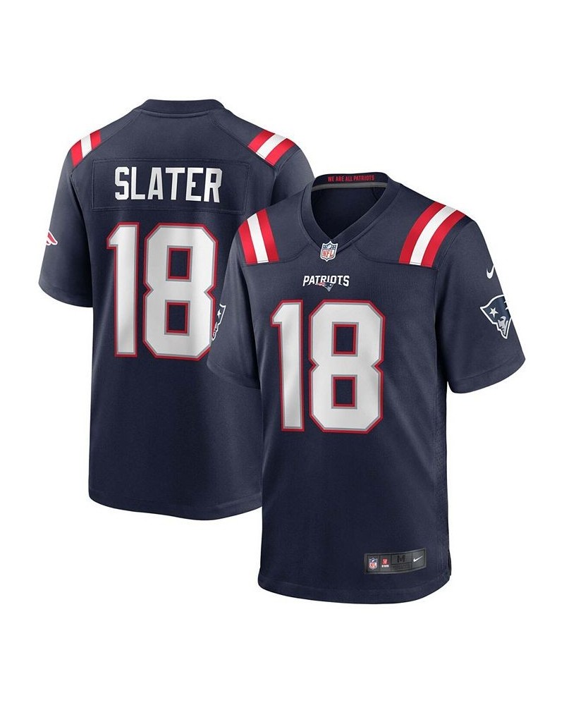 Men's Matthew Slater Navy New England Patriots Game Player Jersey $51.80 Jersey