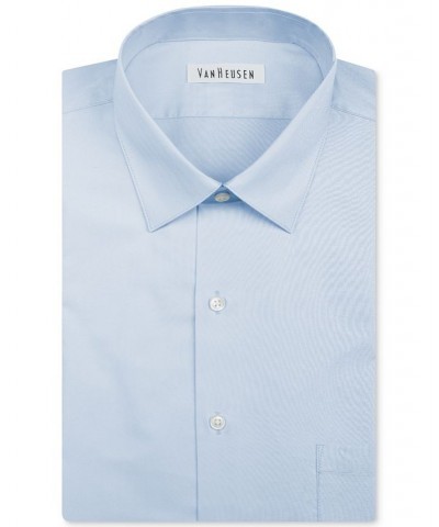 Men's Classic-Fit Herringbone Dress Shirt Blue $19.18 Dress Shirts