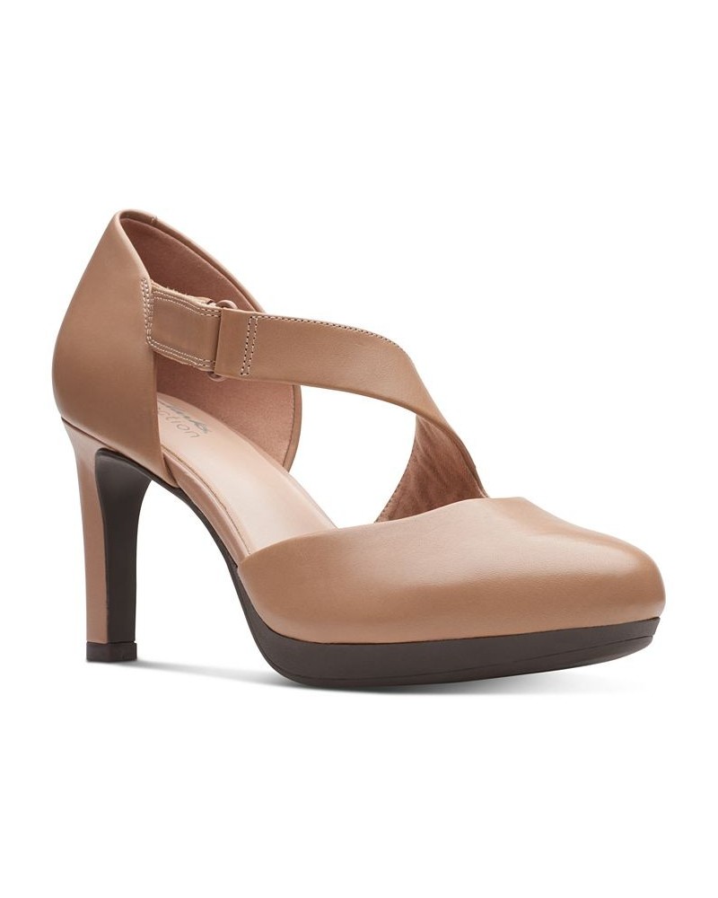 Women's Ambyr Glow Asymmetrical Comfort Pumps Tan/Beige $42.51 Shoes