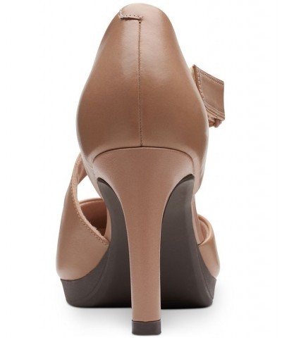 Women's Ambyr Glow Asymmetrical Comfort Pumps Tan/Beige $42.51 Shoes