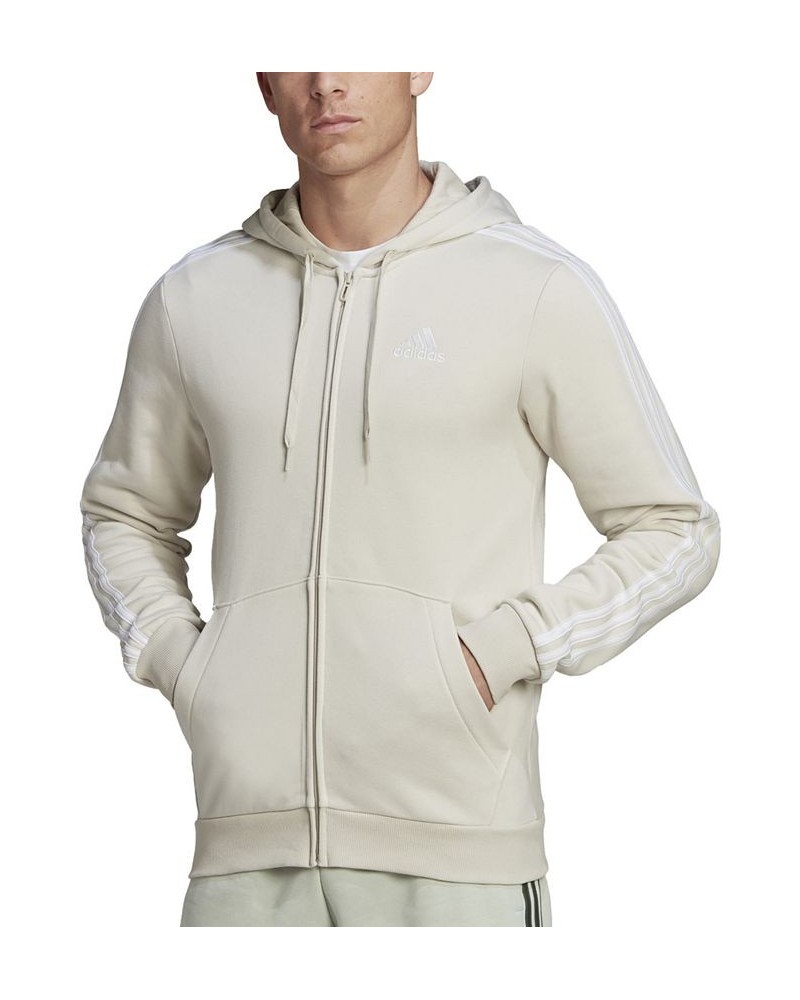 Men's Essentials Full-Zip Hoodie Alumina/wht $28.86 Sweatshirt