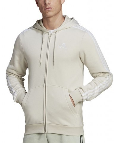 Men's Essentials Full-Zip Hoodie Alumina/wht $28.86 Sweatshirt