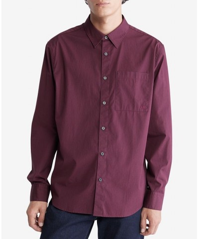 Men's Solid Patch Pocket Button Down Easy Shirt PD05 $27.49 Shirts