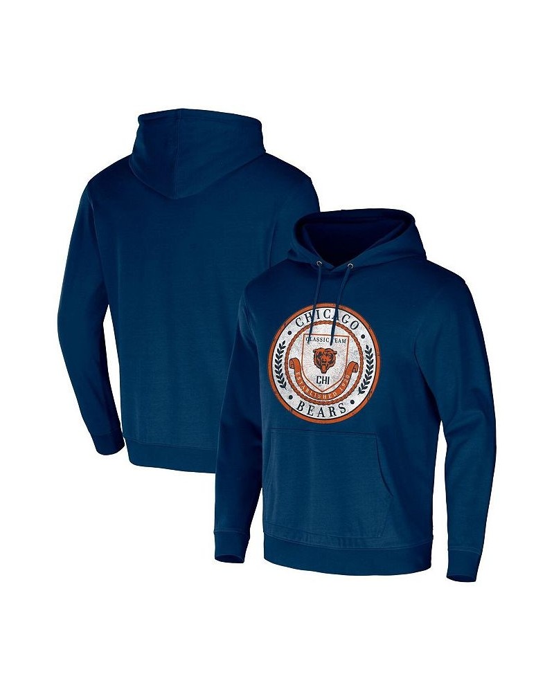 Men's NFL x Darius Rucker Collection by Navy Chicago Bears Washed Pullover Hoodie $35.74 Sweatshirt